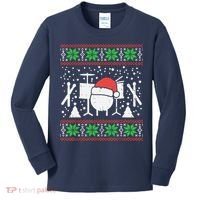 Drums Ugly Christmas Sweater Music Band Xmas Drummer Kids Long Sleeve Shirt thumb 0