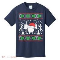 Drums Ugly Christmas Sweater Music Band Xmas Drummer Kids T-Shirt thumb 0