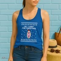 Dirty Ugly Christmas Sweater For Husband Or Friend Cool Gift Women's Tank Top thumb 2