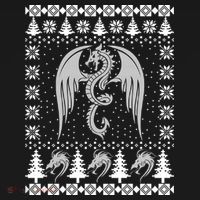 Dragon Ugly Christmas Fantasy Mystical Holiday Xmas Gift Ornament thumb 1