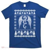 Dragon Ugly Christmas Fantasy Mystical Holiday Xmas Gift T-Shirt thumb 0