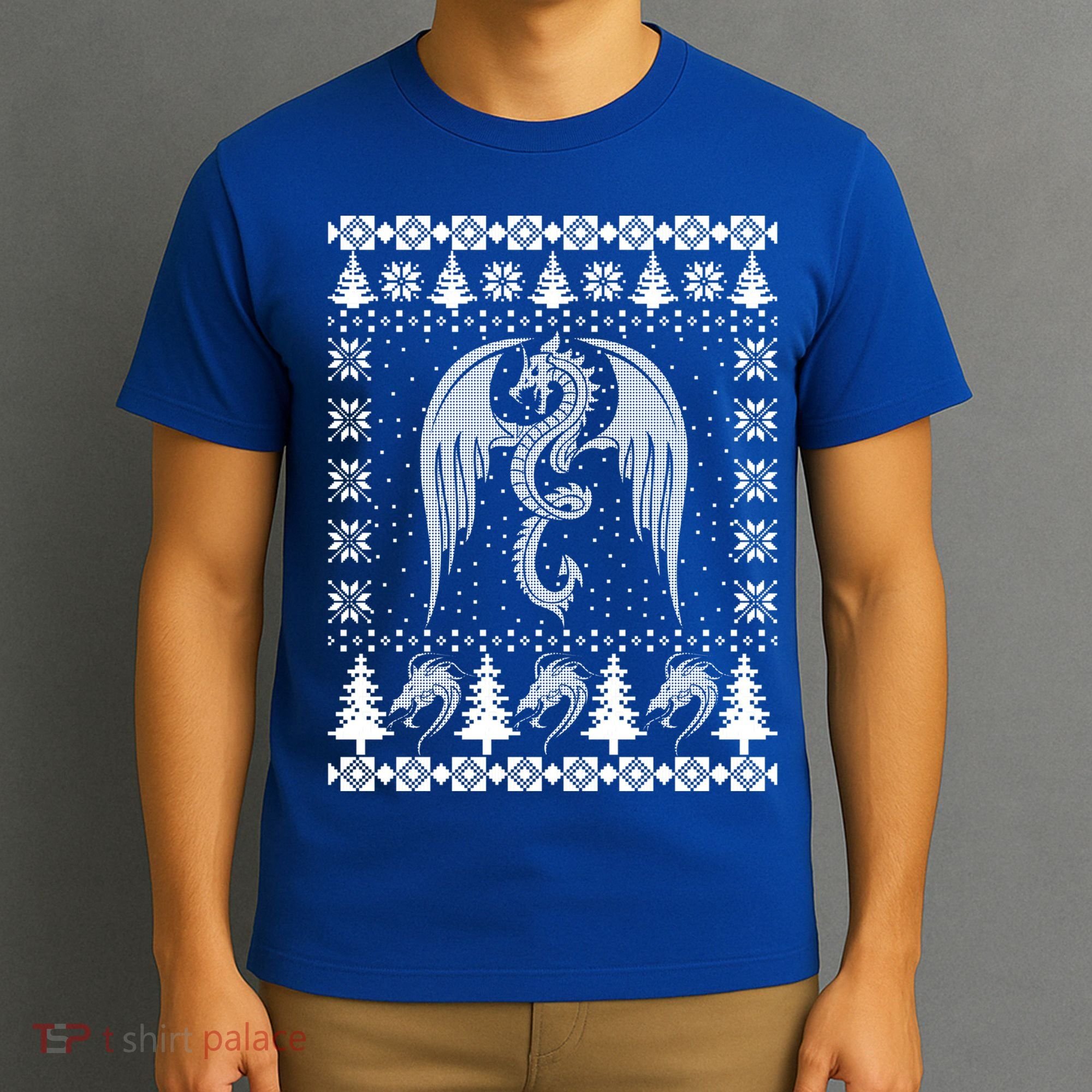 Dragon Ugly Christmas Fantasy Mystical Holiday Xmas Gift T-Shirt