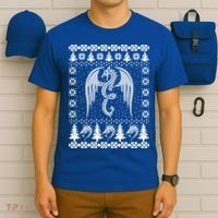 Dragon Ugly Christmas Fantasy Mystical Holiday Xmas Gift T-Shirt thumb 6