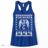 Dragon Ugly Christmas Fantasy Mystical Holiday Xmas Gift Women's Tank Top thumb 0