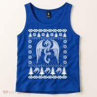 Dragon Ugly Christmas Fantasy Mystical Holiday Xmas Gift Tank Top thumb 2