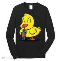 Duck Bubble Tea Long Sleeve Shirt thumb 0