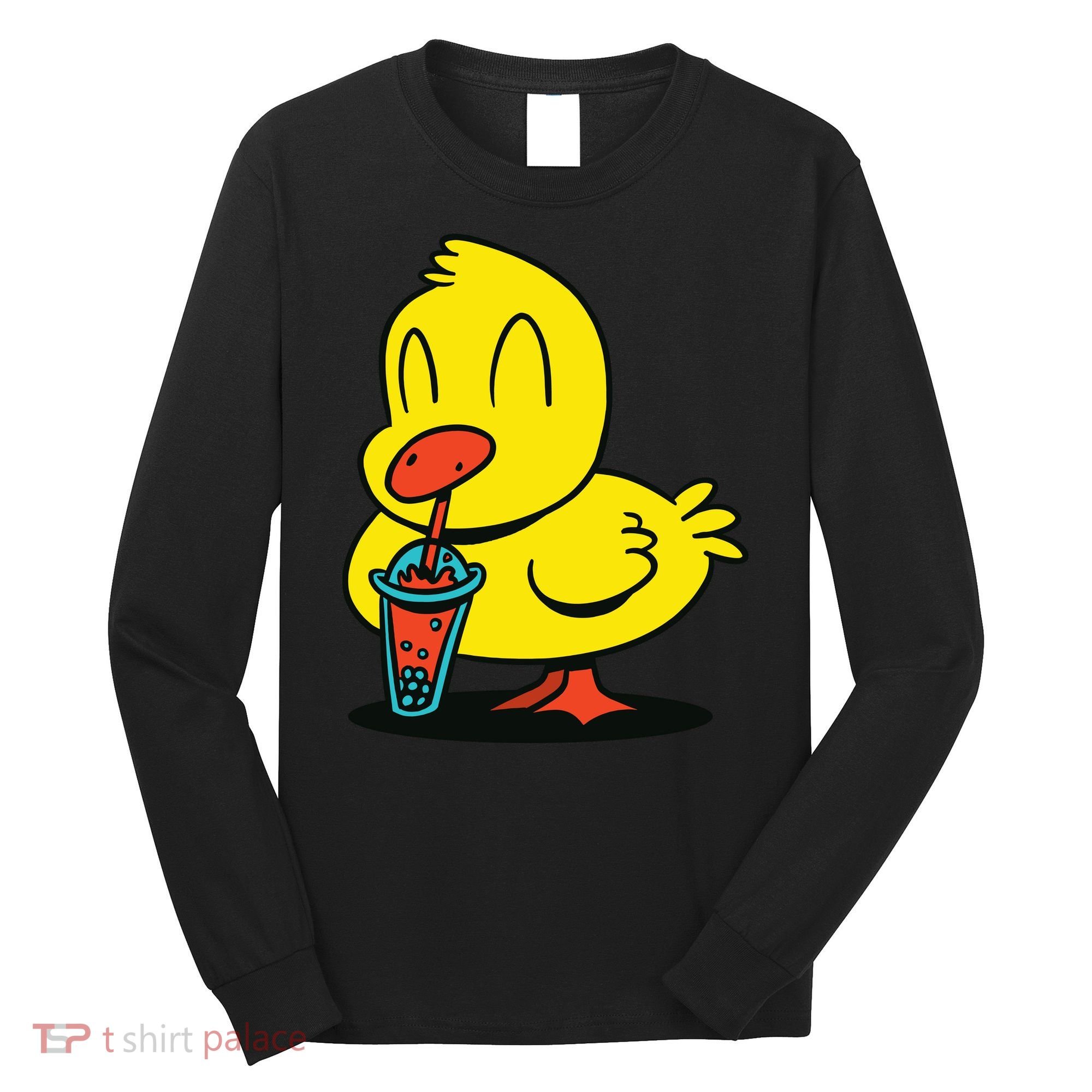 Duck Bubble Tea Long Sleeve Shirt