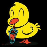Duck Bubble Tea Long Sleeve Shirt thumb 2