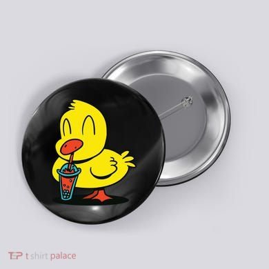 Duck Bubble Tea Button