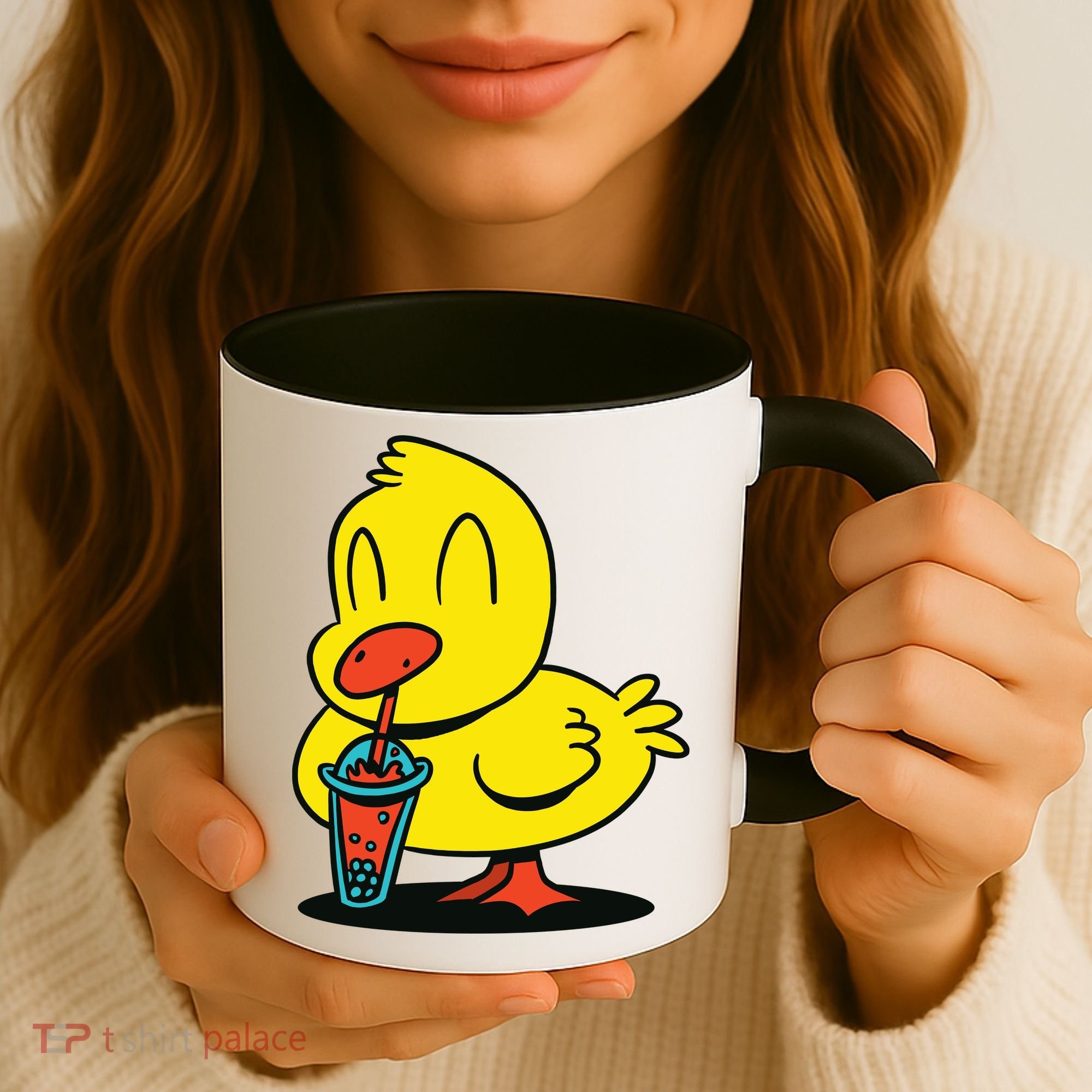 Duck Bubble Tea Coffee Mug