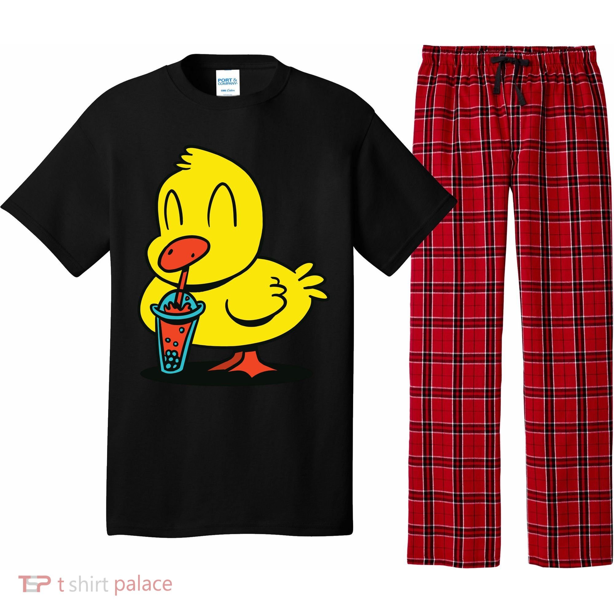 Duck Bubble Tea Pajama Set