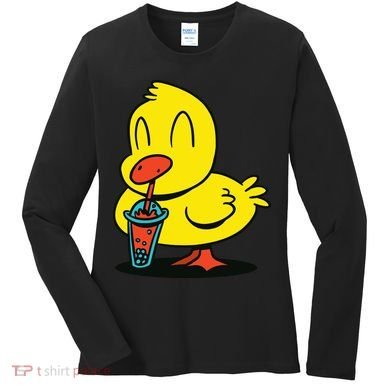 Duck Bubble Tea Women's Long Sleeve Shirt