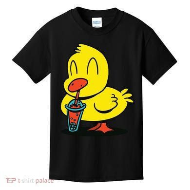 Duck Bubble Tea Kids T-Shirt