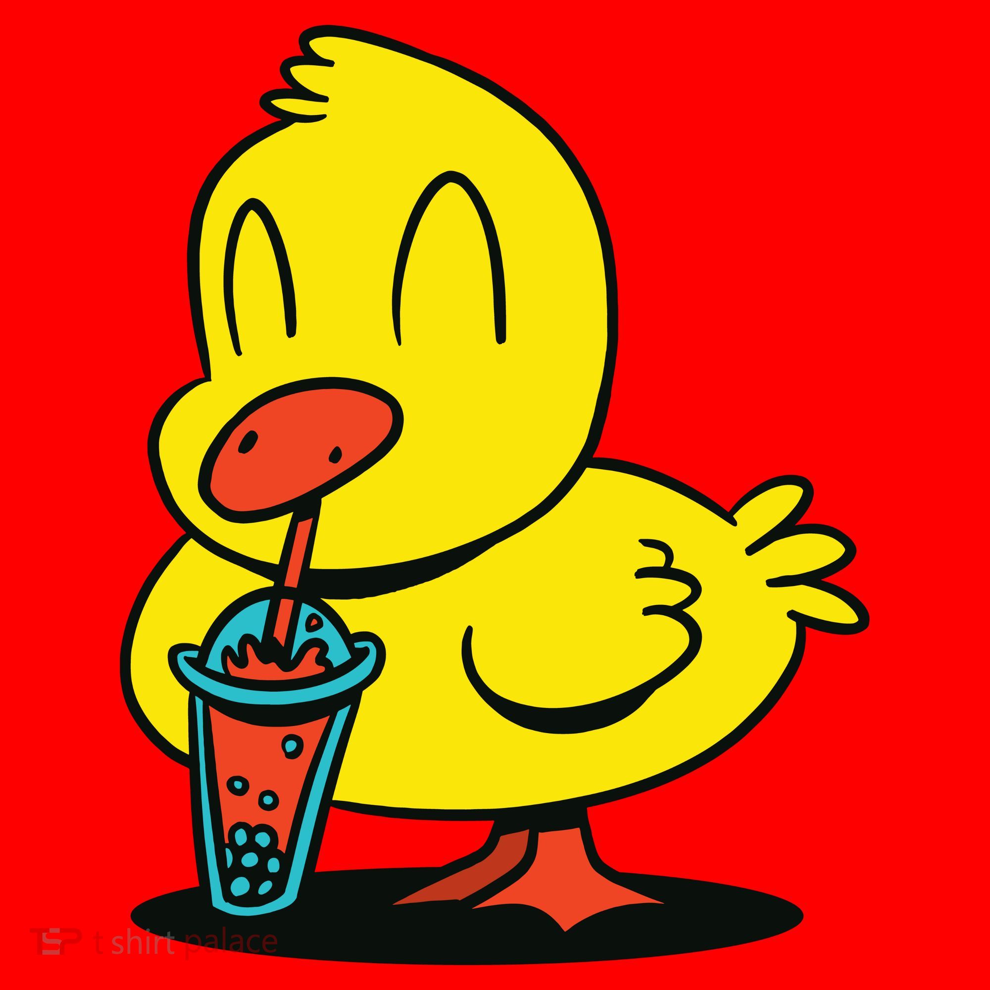 Duck Bubble Tea Santa Hat