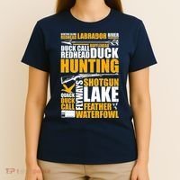 Duck Call Redhead Duck Hunting T-Shirt thumb 4