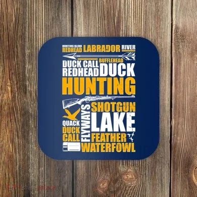 Duck Call Redhead Duck Hunting Coaster