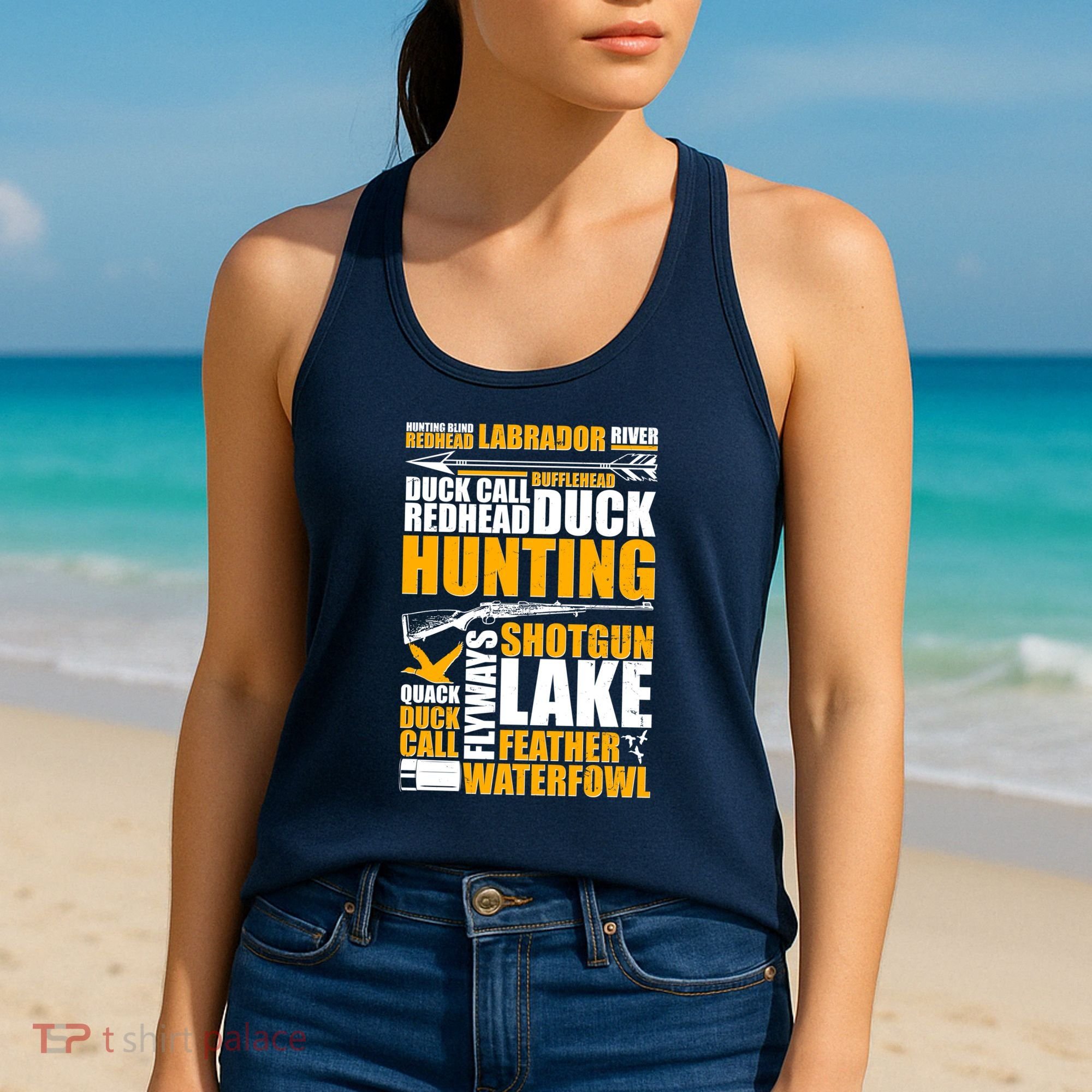 Duck Call Redhead Duck Hunting Women's Tank Top