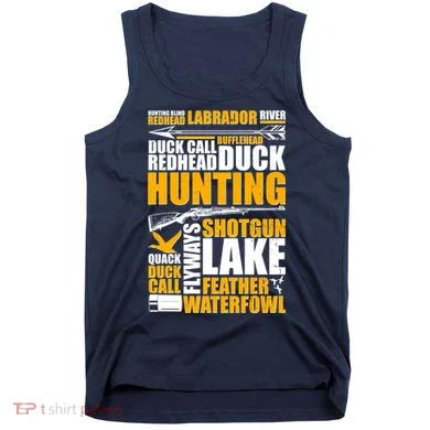 Duck Call Redhead Duck Hunting Tank Top