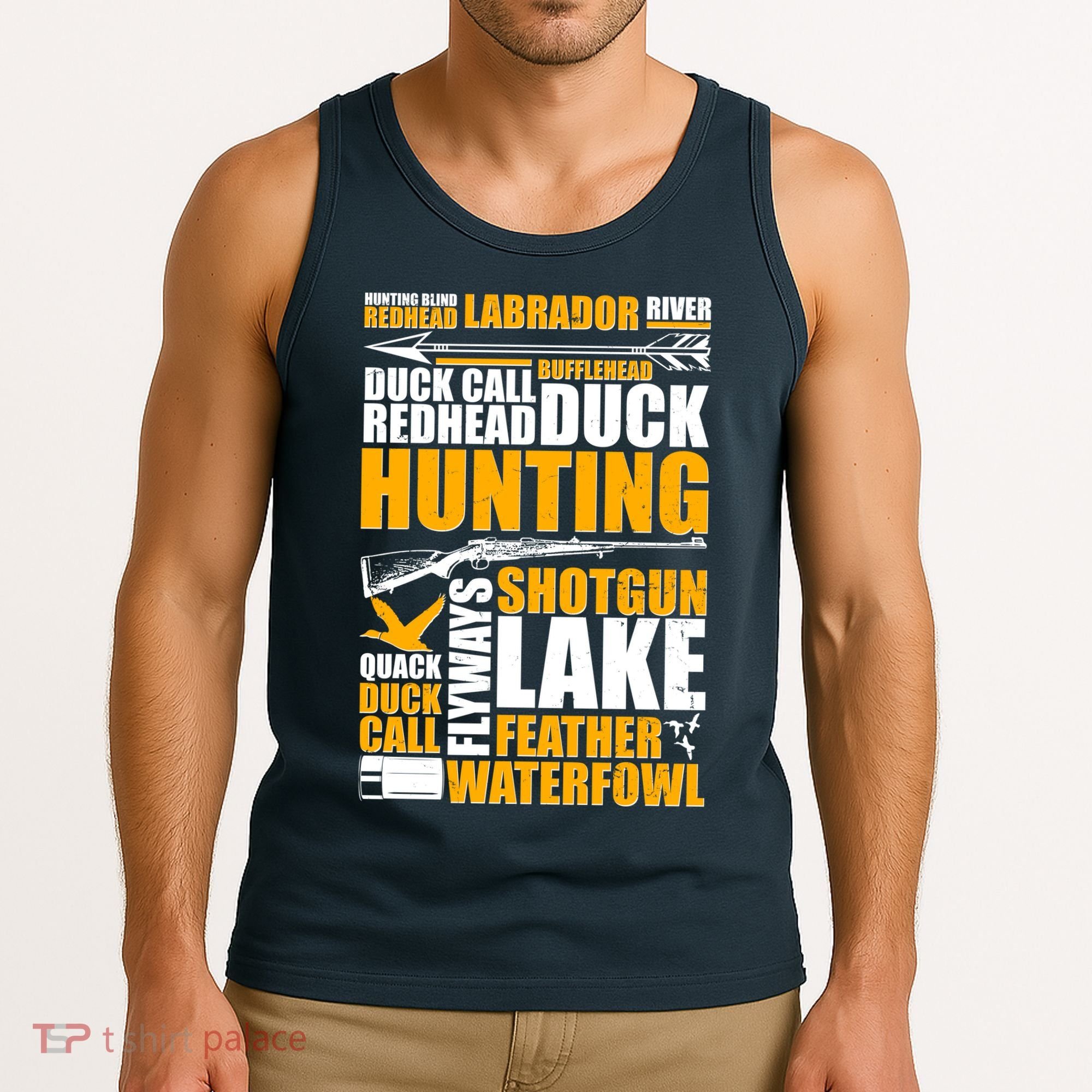 Duck Call Redhead Duck Hunting Tank Top