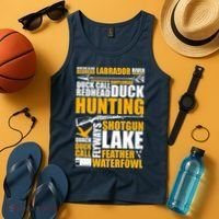Duck Call Redhead Duck Hunting Tank Top thumb 4