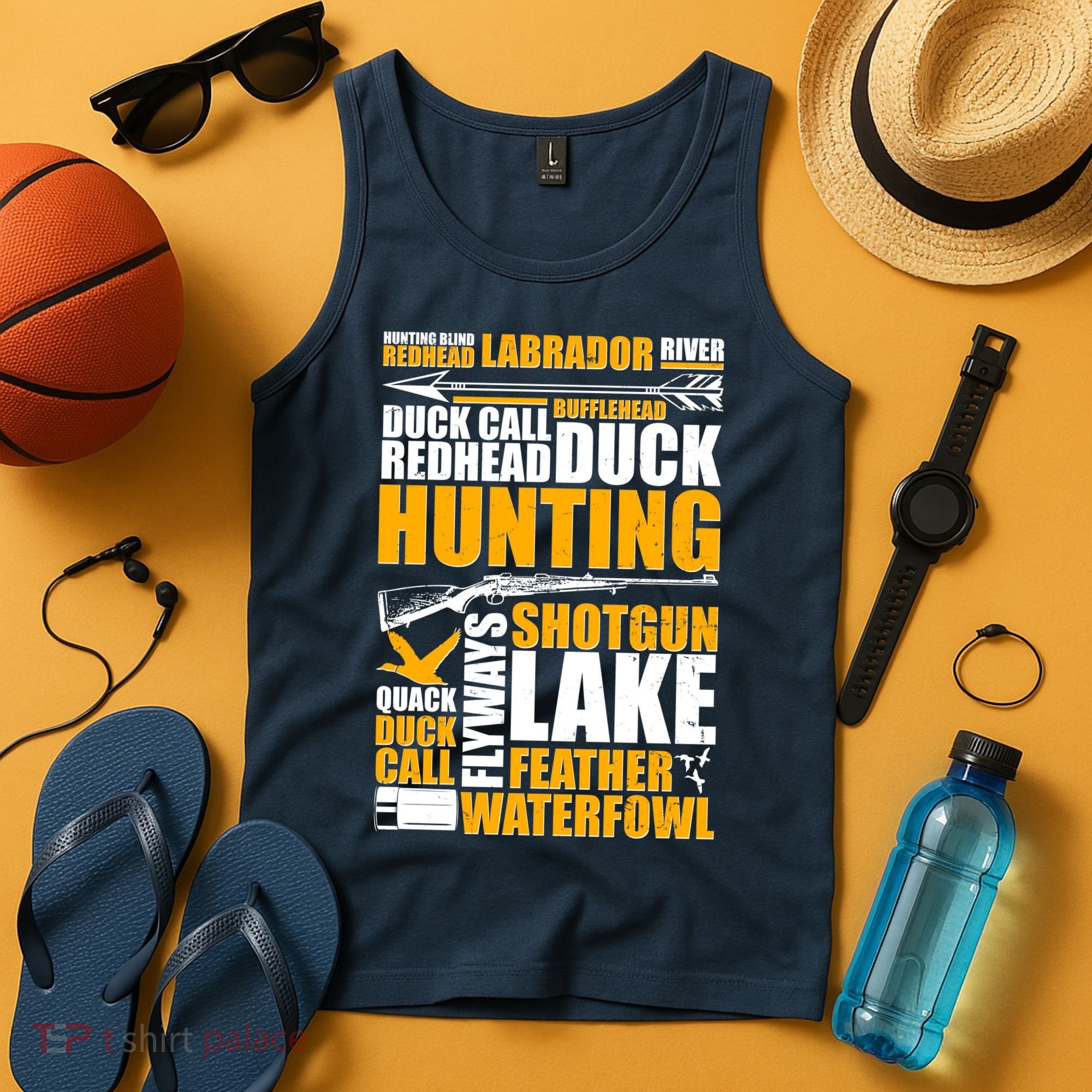Duck Call Redhead Duck Hunting Tank Top