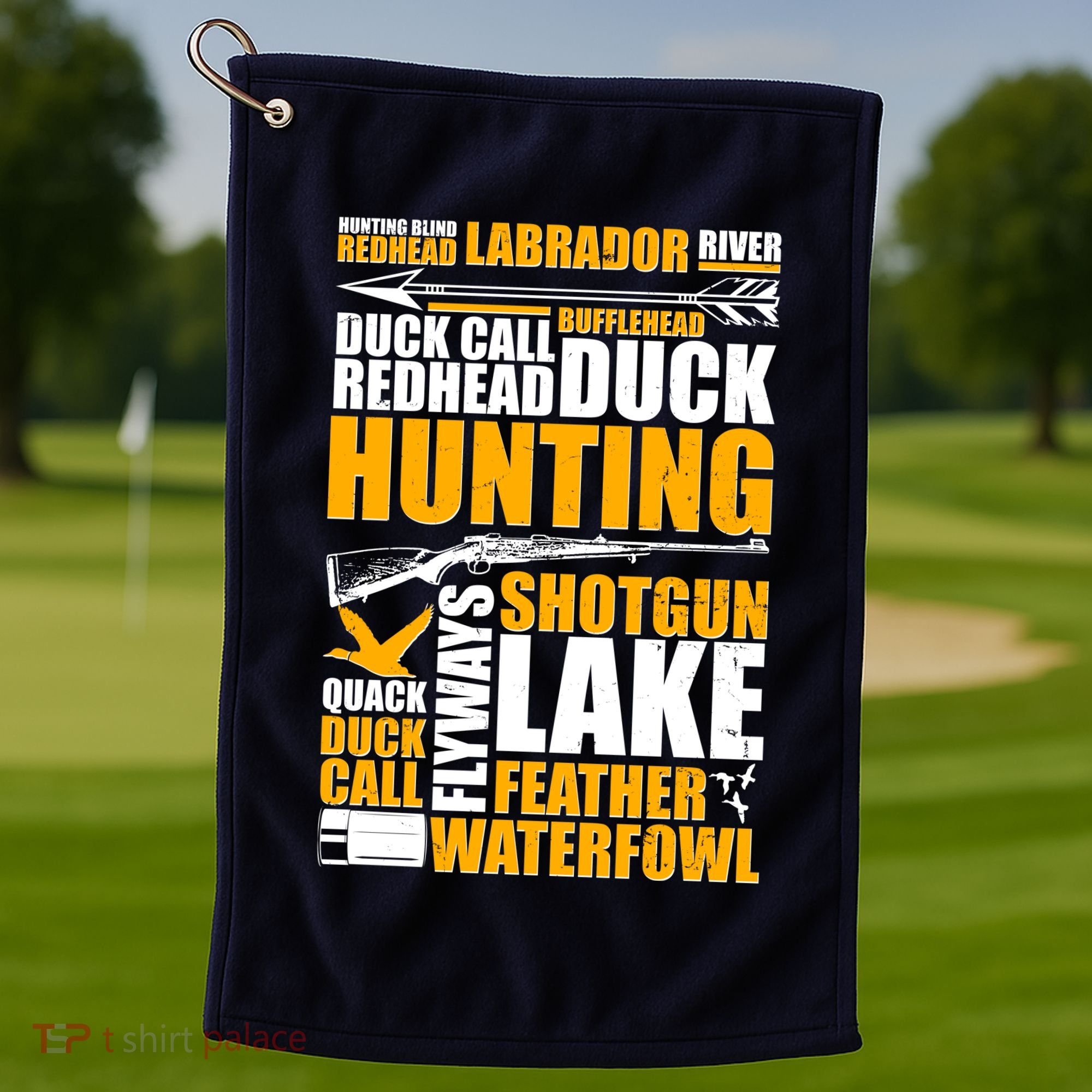 Duck Call Redhead Duck Hunting Golf Towel