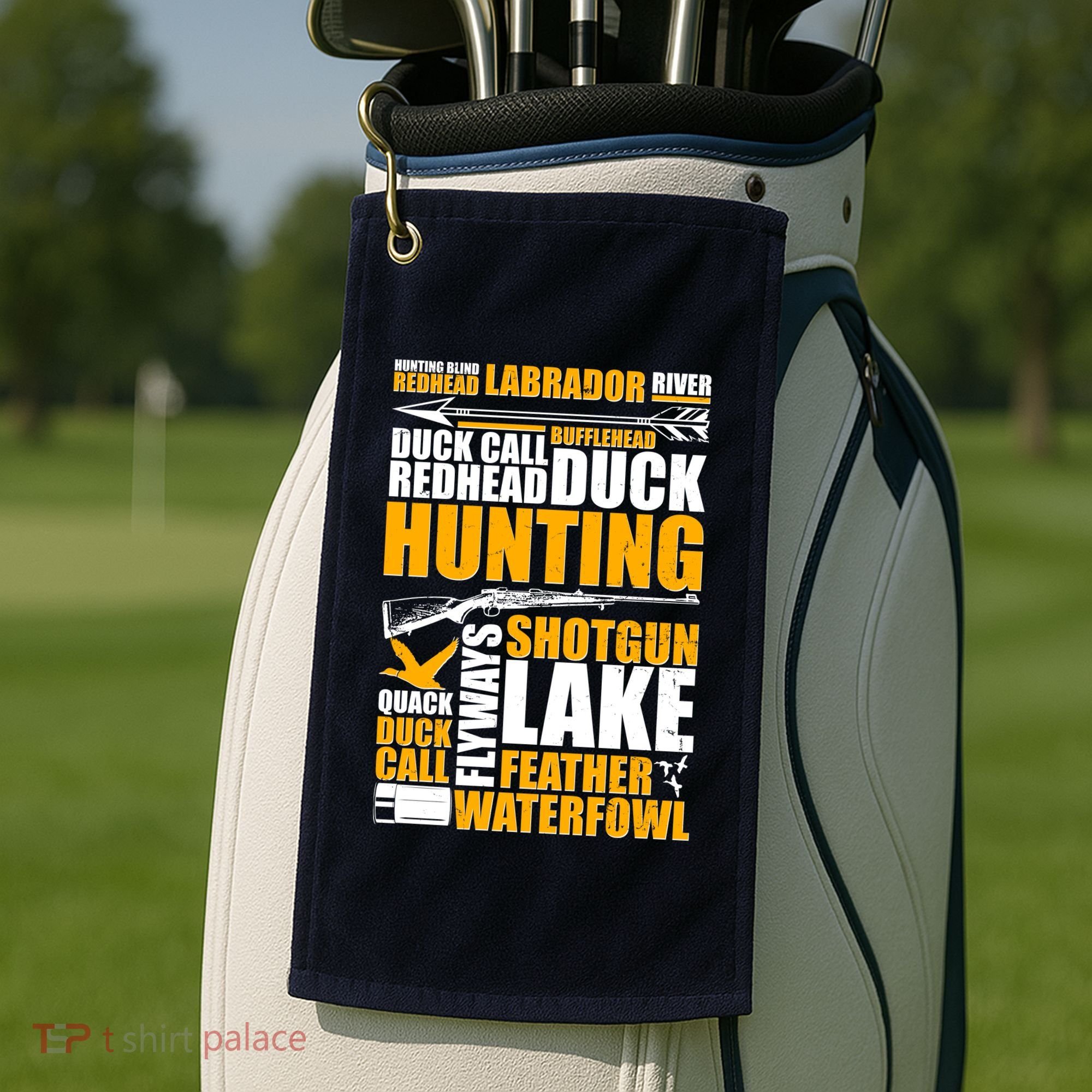 Duck Call Redhead Duck Hunting Golf Towel