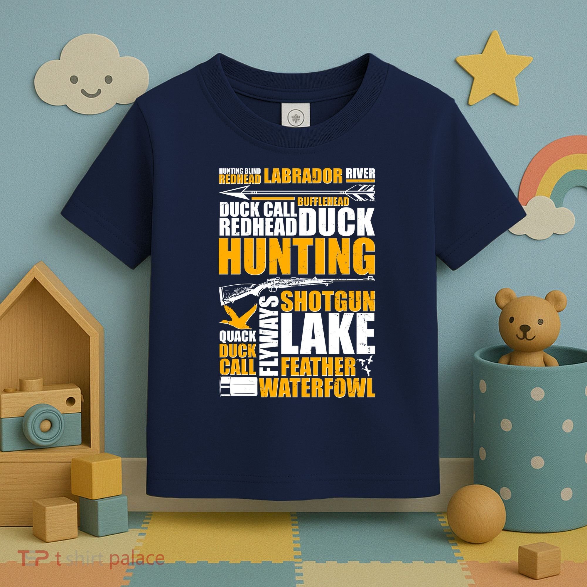 Duck Call Redhead Duck Hunting Toddler T-Shirt