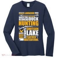 Duck Call Redhead Duck Hunting Women's Long Sleeve Shirt thumb 0