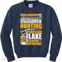 Duck Call Redhead Duck Hunting Kids Sweatshirt thumb 0