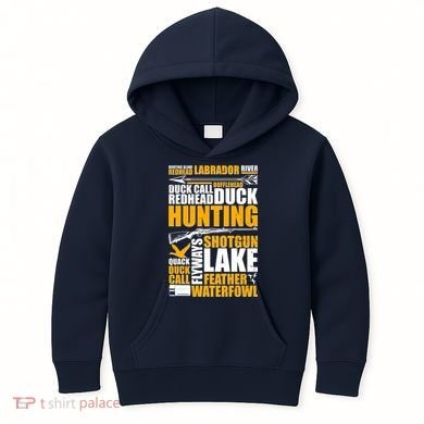 Duck Call Redhead Duck Hunting Kids Hoodie