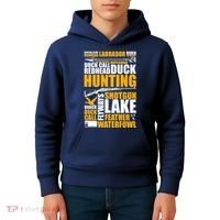 Duck Call Redhead Duck Hunting Kids Hoodie thumb 4