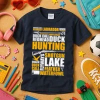 Duck Call Redhead Duck Hunting Kids T-Shirt thumb 3
