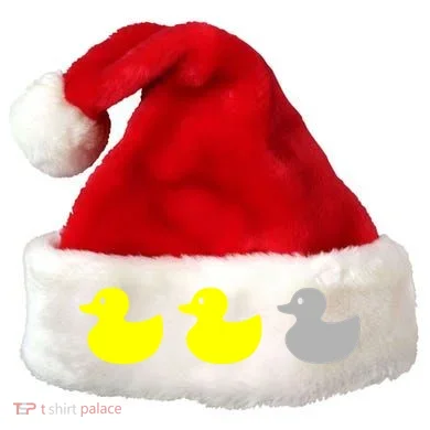 Duck Duck Grey Santa Hat