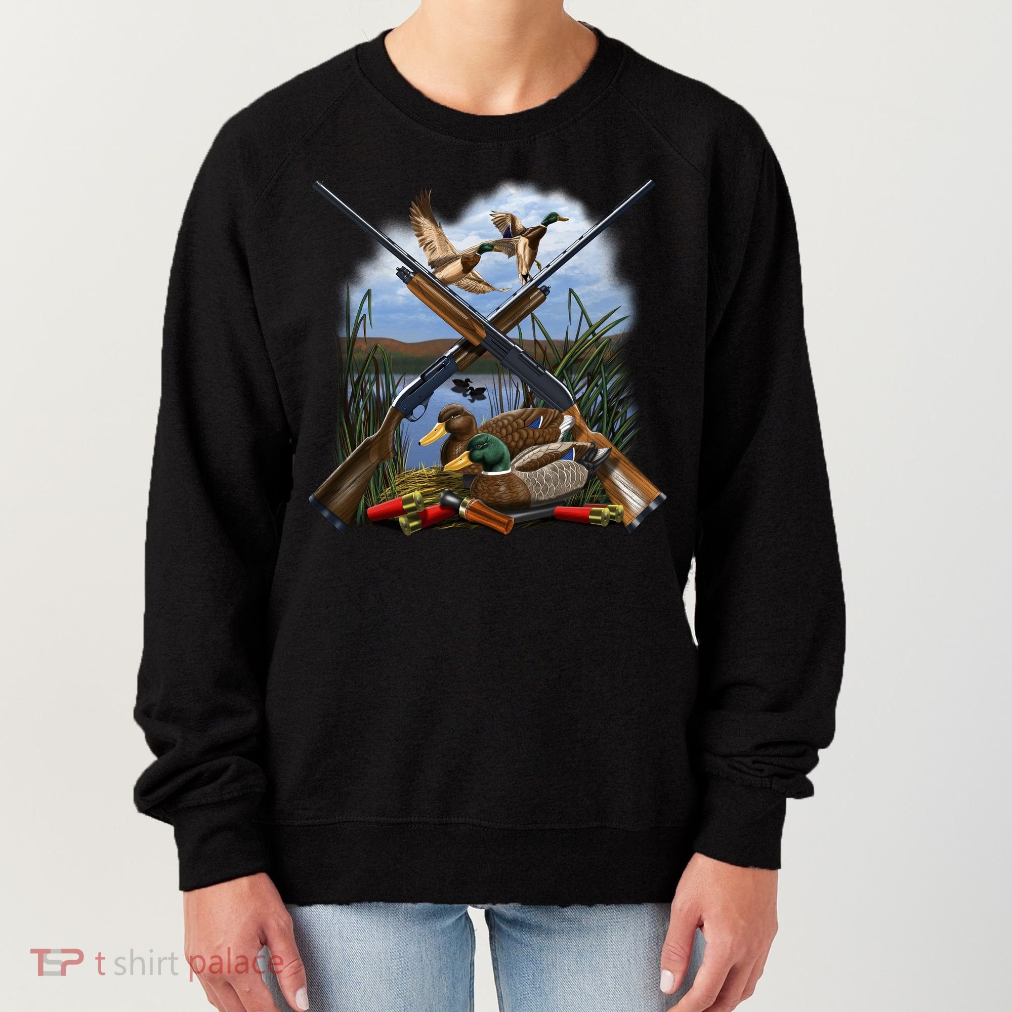 Duck Hunting Layout Women's Sweatshirt