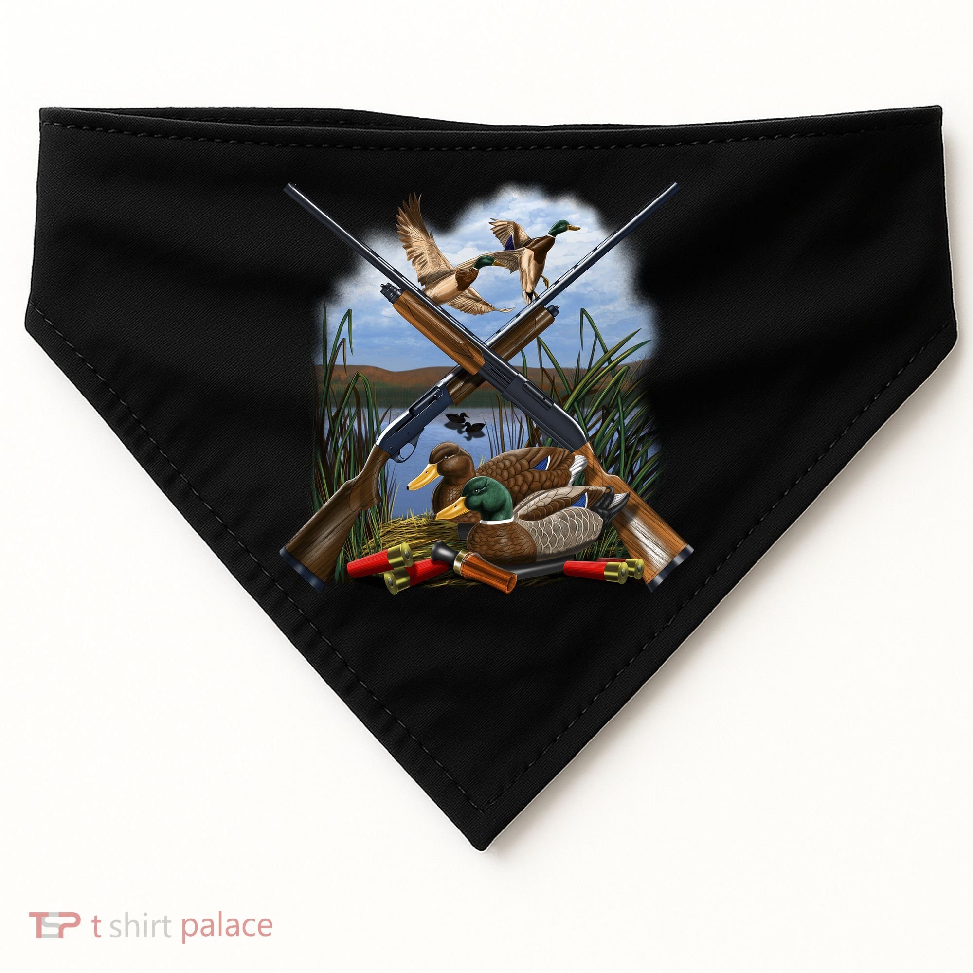 Duck Hunting Layout USA-Made Doggie Bandana