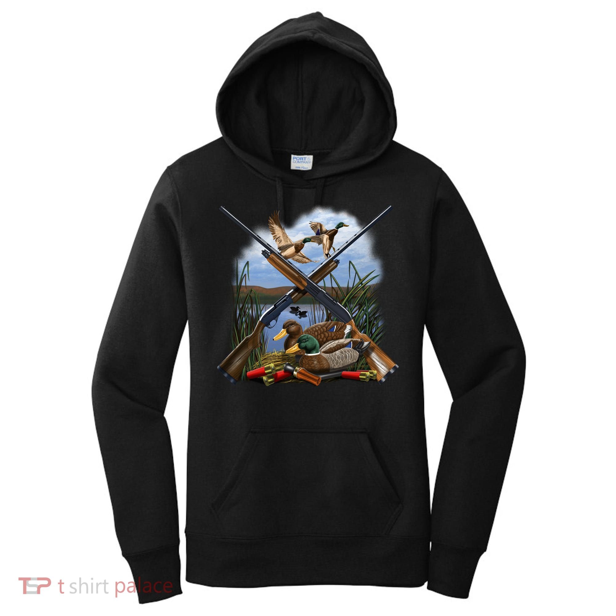Duck Hunting Layout Women's Hoodie