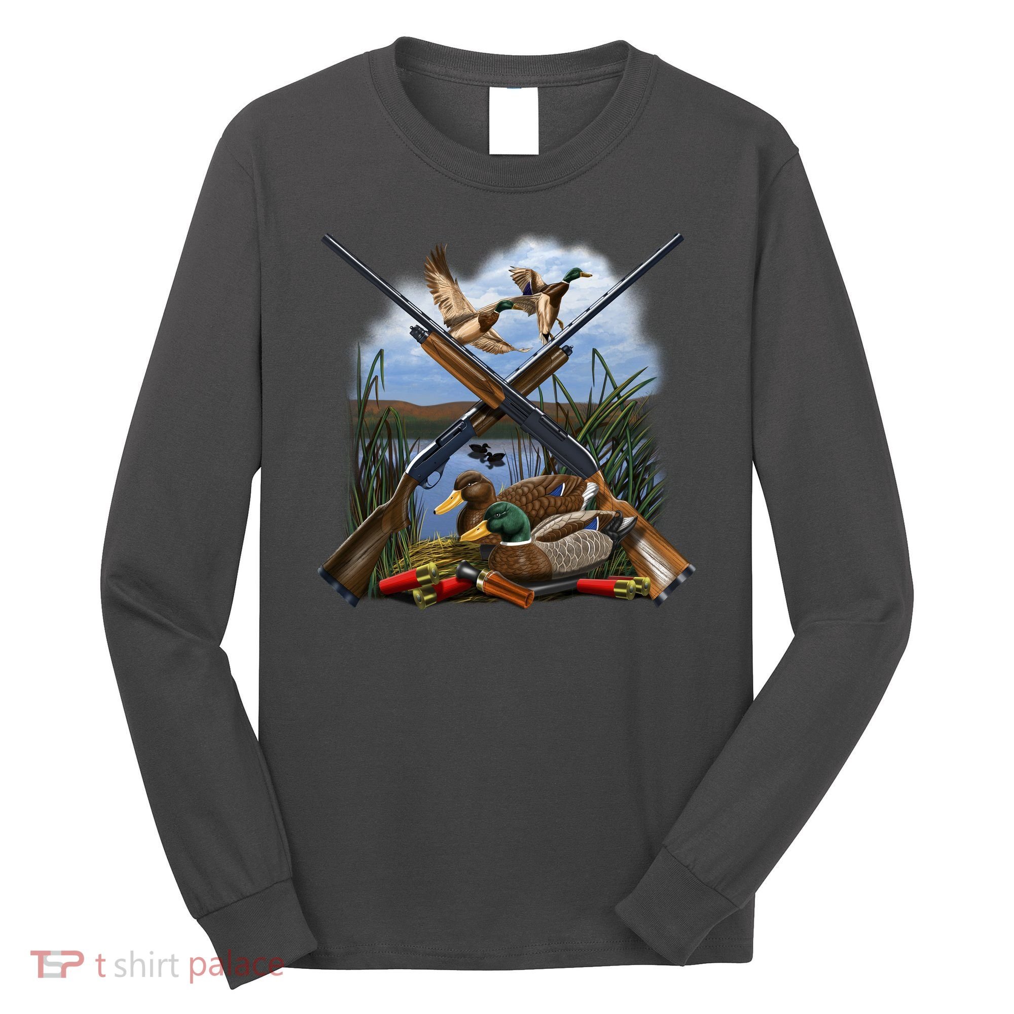 Duck Hunting Layout Long Sleeve Shirt