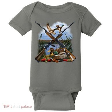 Duck Hunting Layout Baby Bodysuit