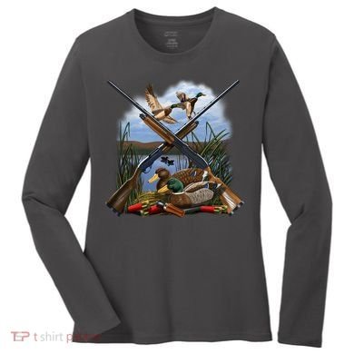 Duck Hunting Layout Women's Long Sleeve Shirt