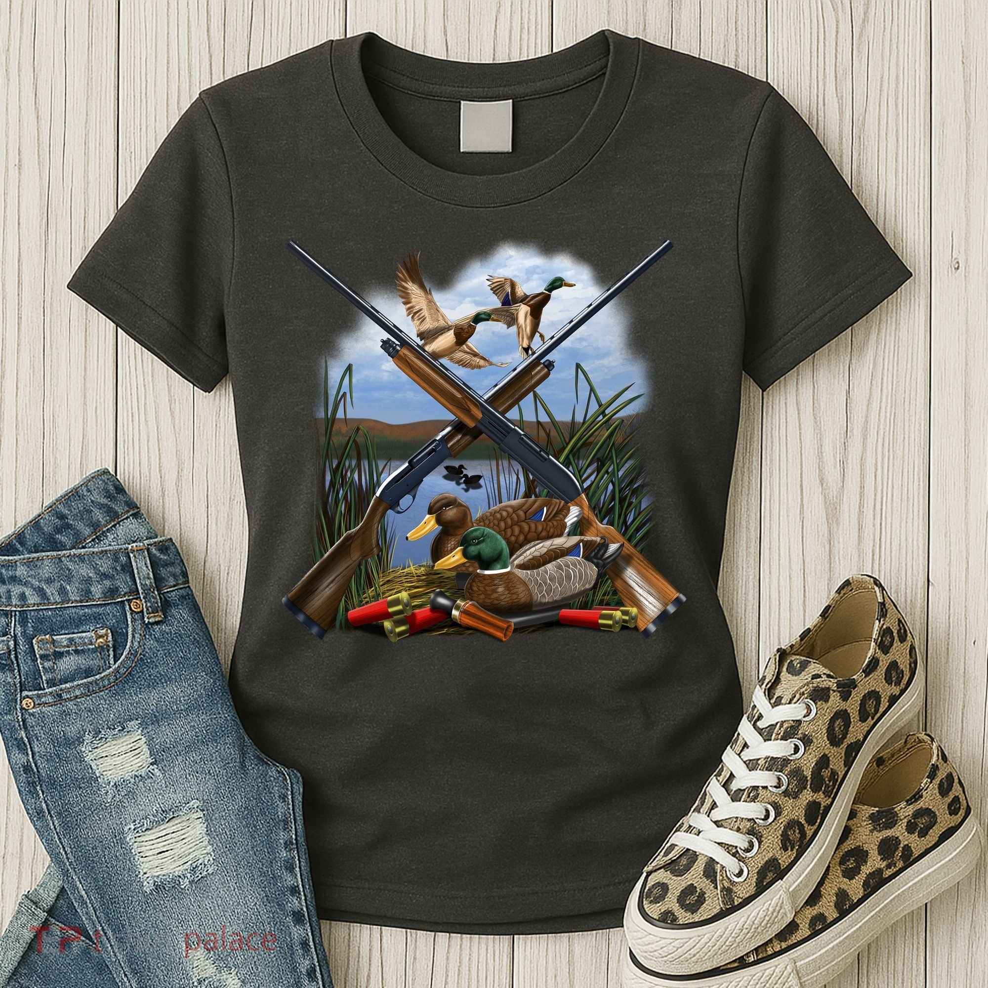 Duck Hunting Layout Women's T-Shirt