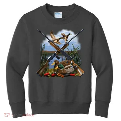 Duck Hunting Layout Kids Sweatshirt
