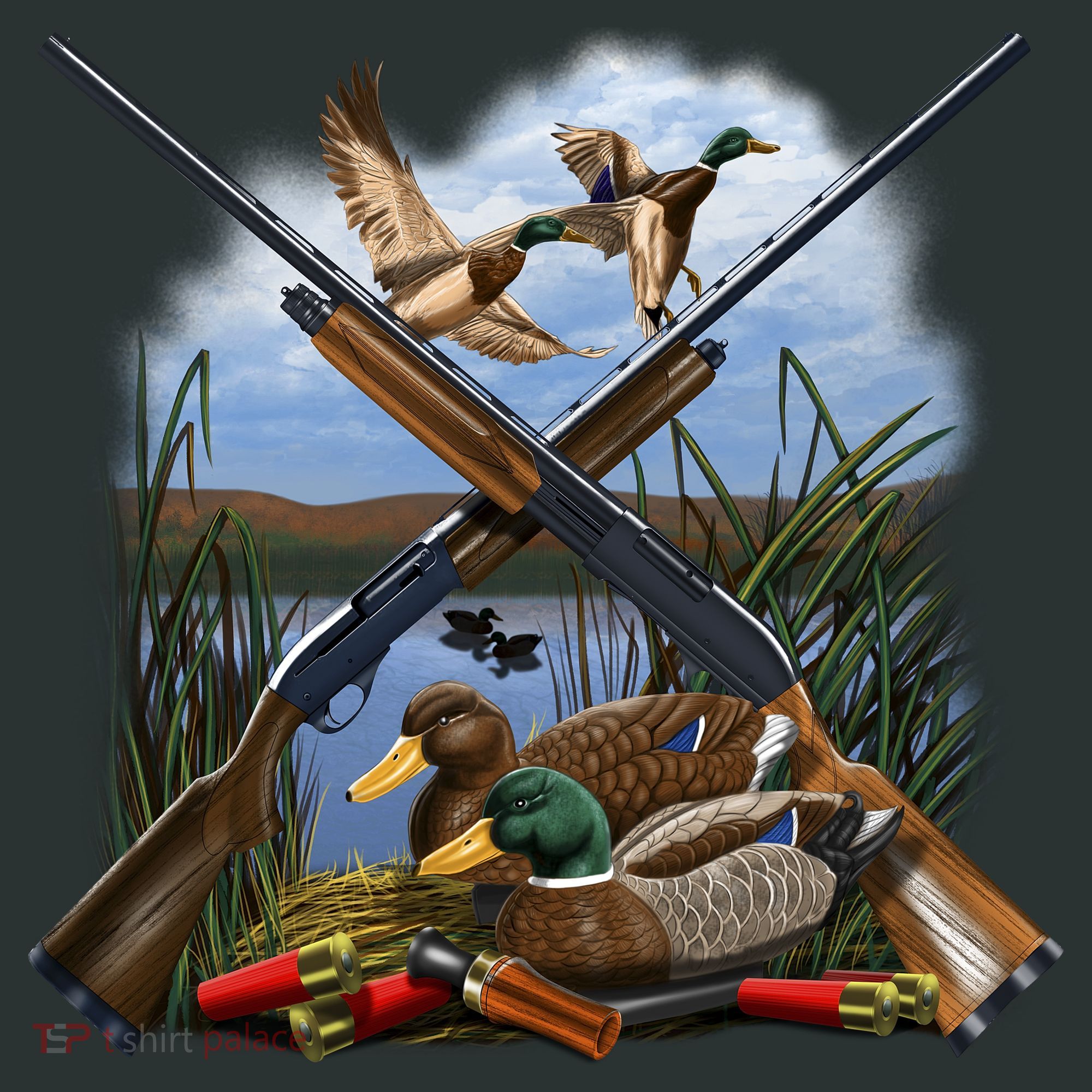 Duck Hunting Layout Kids Sweatshirt