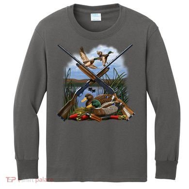 Duck Hunting Layout Kids Long Sleeve Shirt