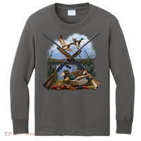 Duck Hunting Layout Kids Long Sleeve Shirt thumb 0