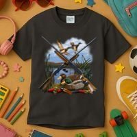 Duck Hunting Layout Kids T-Shirt thumb 3