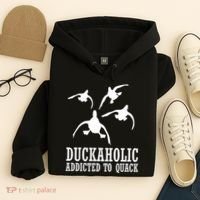 Duckaholic Addicted to Quack Hoodie thumb 4