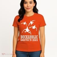 Duckaholic Addicted to Quack Women's T-Shirt thumb 4