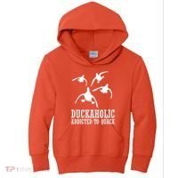 Duckaholic Addicted to Quack Kids Hoodie thumb 0