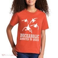 Duckaholic Addicted to Quack Kids T-Shirt thumb 2